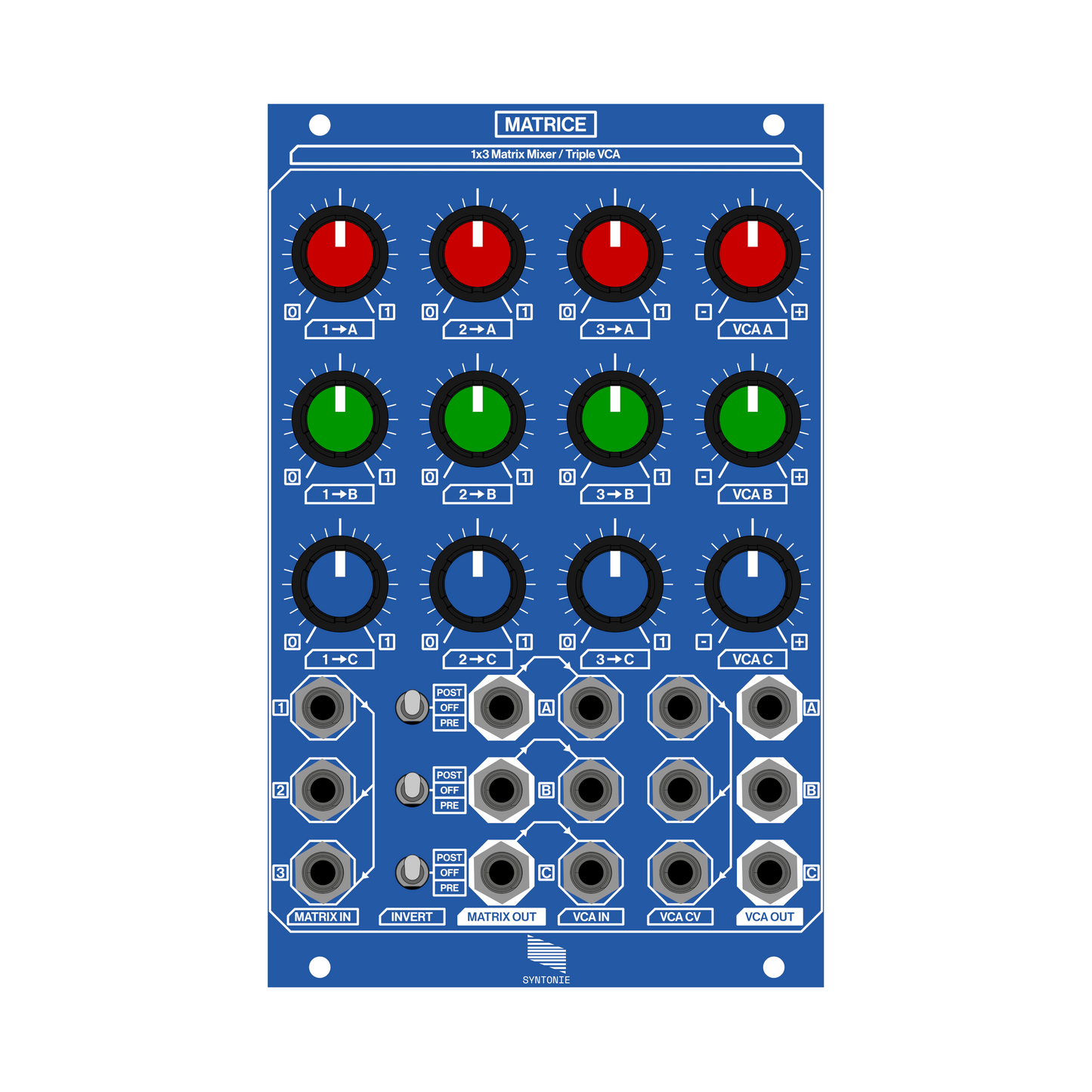 Matrice - 1x3 Matrix Mixer / Triple VCA (PREORDER)
