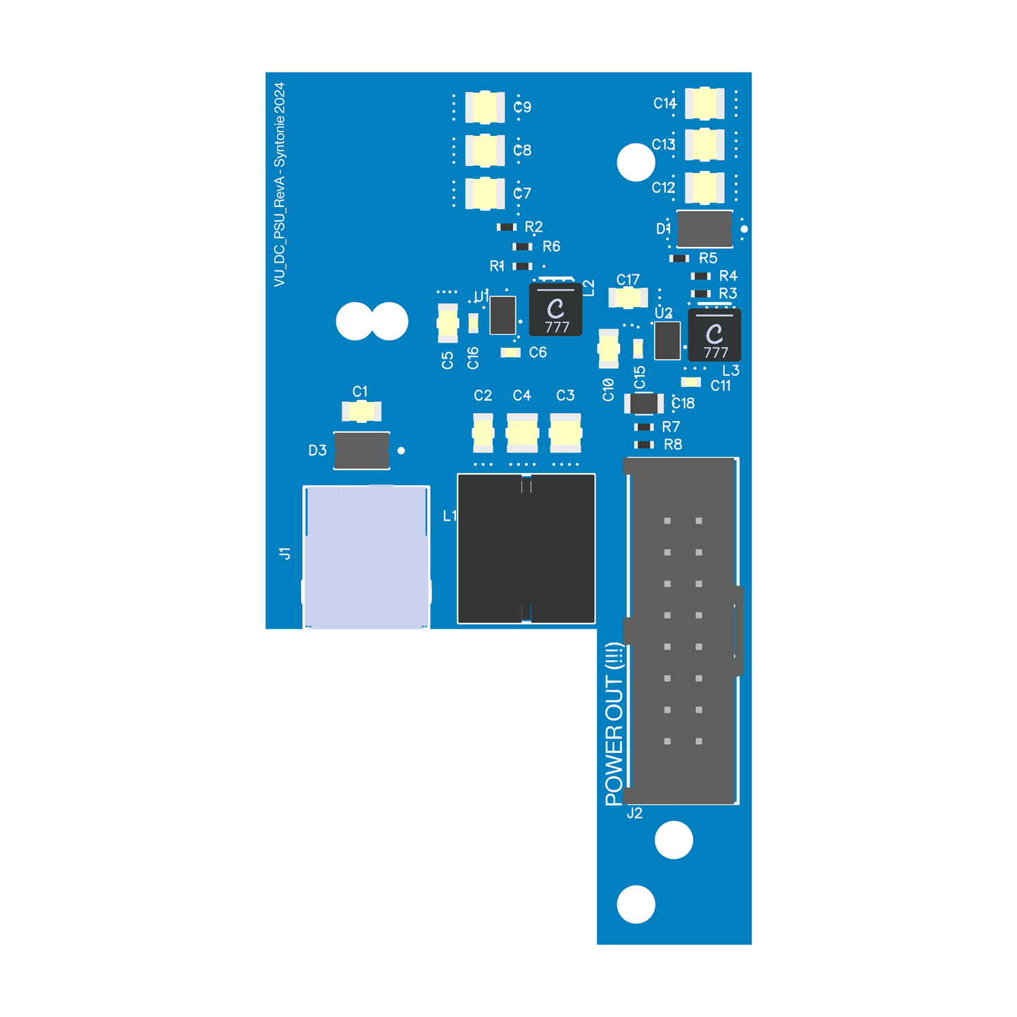 DC barrel power supply (for VU001C / VU007B)